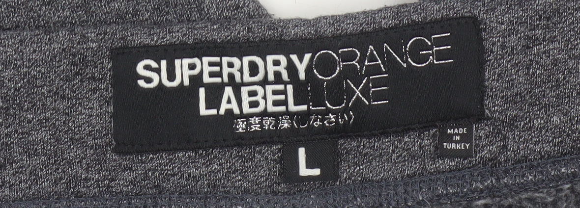 Superdry Men’s Grey L Orange Label Luxe Slim Cuffed Joggers