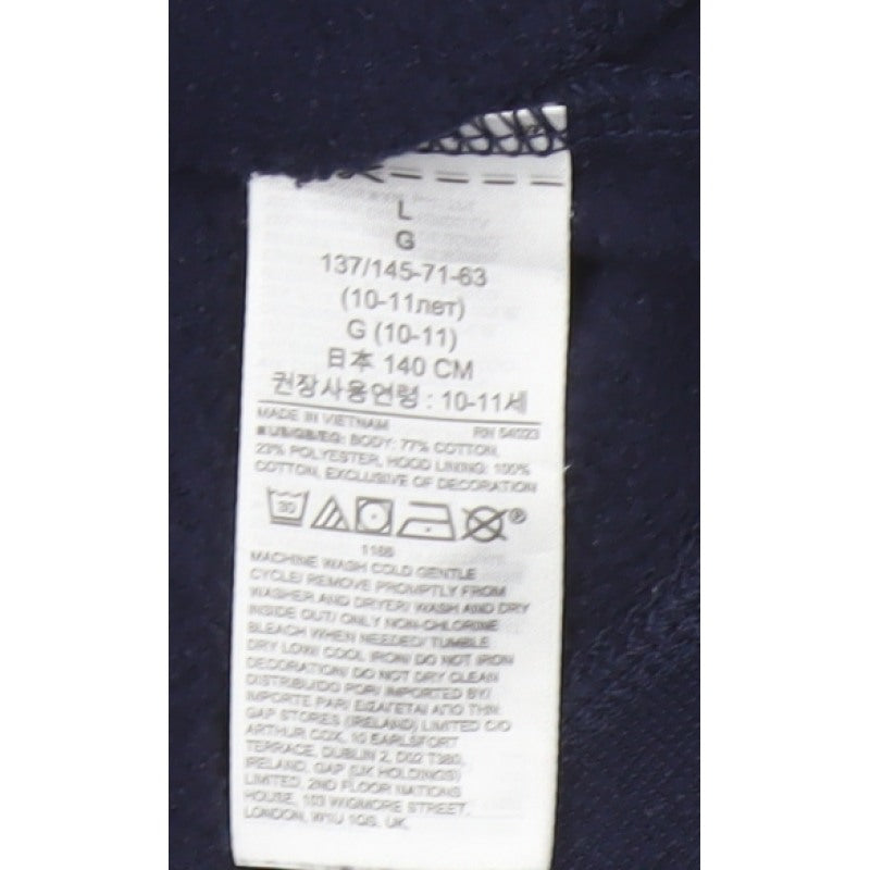 Additional view of Gap boys’ blue logo full zip hooded fleece hoodie 10 years