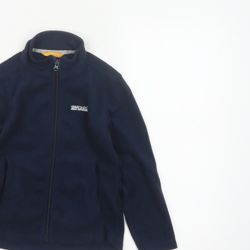 Regatta Boys Blue 7-8 Years Fleece Full Zip Jacket Outdoor