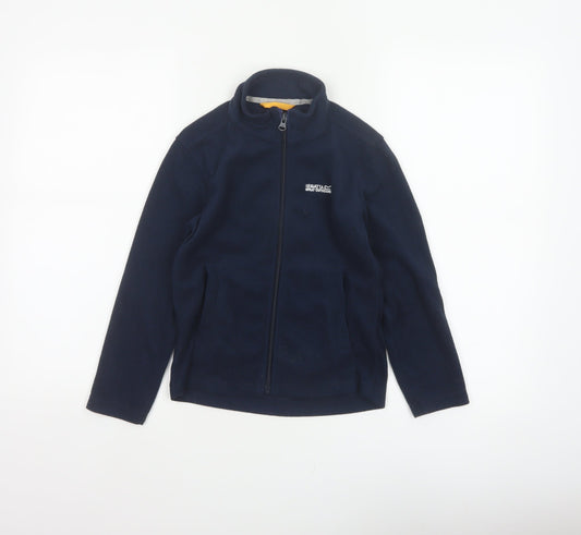 Regatta Boys Blue 7-8 Years Fleece Full Zip Jacket Outdoor