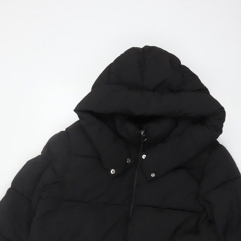 Papaya Women’s Black Size 16 Hooded Quilted Puffer Jacket