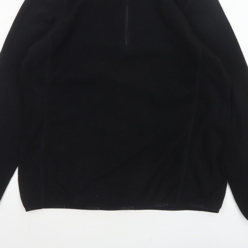 TOG24 Women’s Black UK 14-16 Half Zip Fleece Pullover Sweatshirt