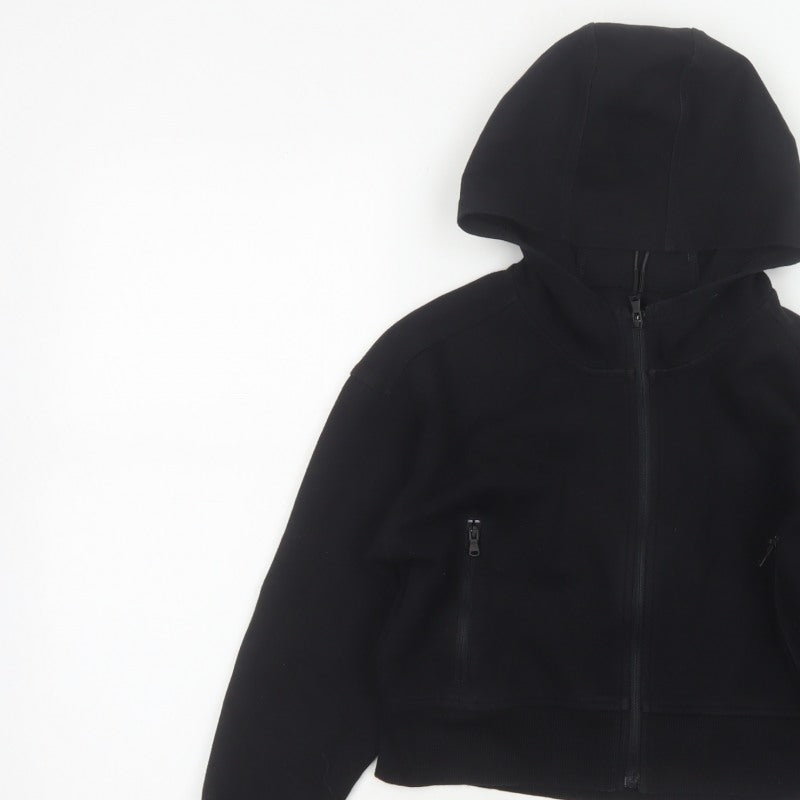 Old Navy Active Women Black M (8) Full Zip Dynamic Fleece Hoodie