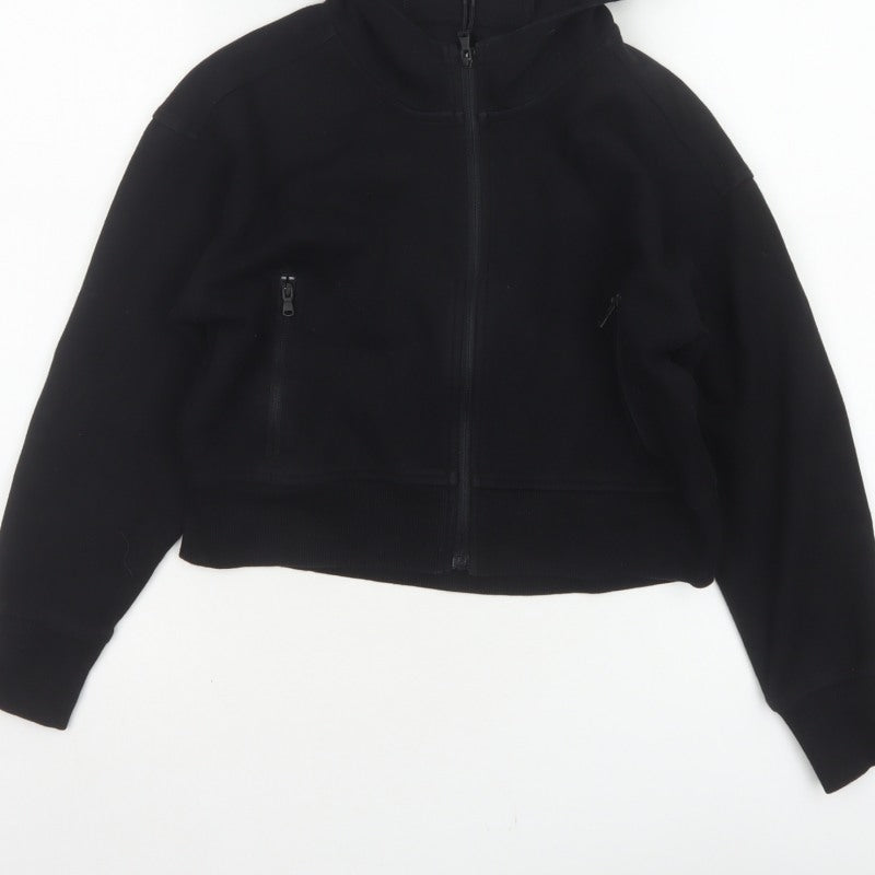 Old Navy Active Women Black M (8) Full Zip Dynamic Fleece Hoodie