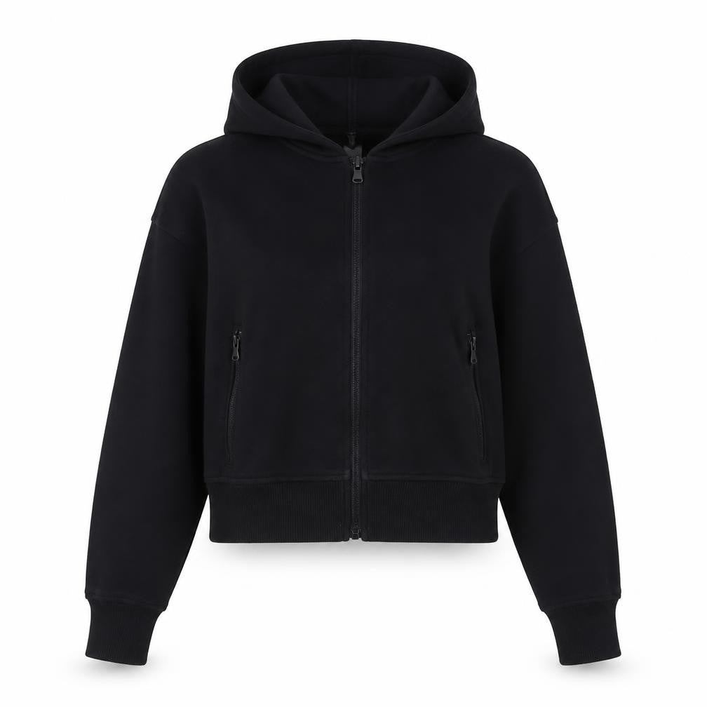 Old Navy Active Women Black M (8) Full Zip Dynamic Fleece Hoodie