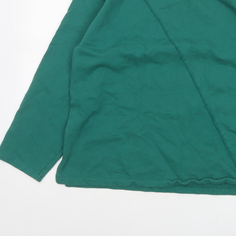 JD Williams Women Green UK 18 Relaxed Pullover Sweatshirt Crew Neck