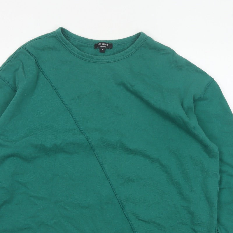 JD Williams Women Green UK 18 Relaxed Pullover Sweatshirt Crew Neck