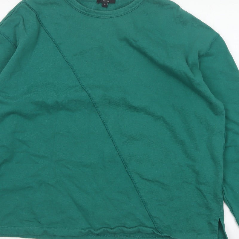 JD Williams Women Green UK 18 Relaxed Pullover Sweatshirt Crew Neck