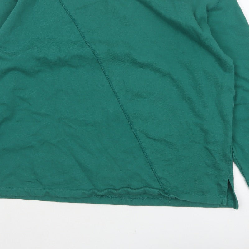 JD Williams Women Green UK 18 Relaxed Pullover Sweatshirt Crew Neck