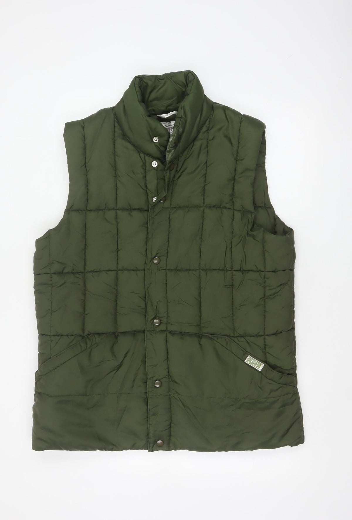 Puffa Women’s Green L Quilted Puffer Gilet Bodywarmer Outdoor