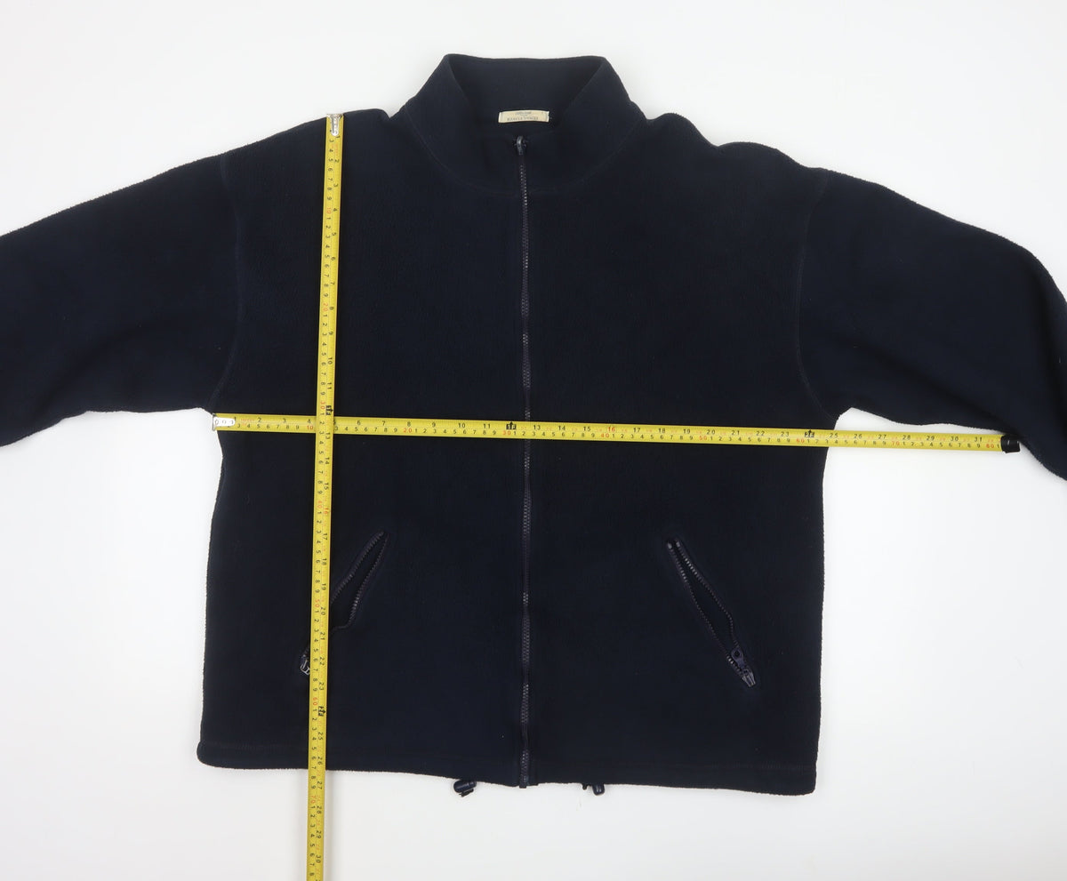 Marks and Spencer Mens Blue L Fleece Full Zip Jacket Pockets