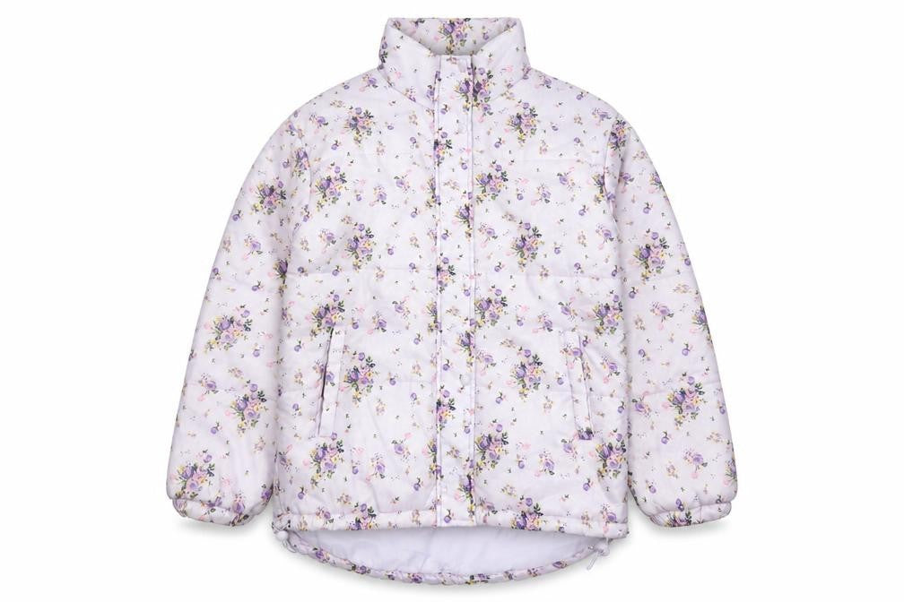 SIR Women’s Purple Floral Puffer Jacket Size S Quilted