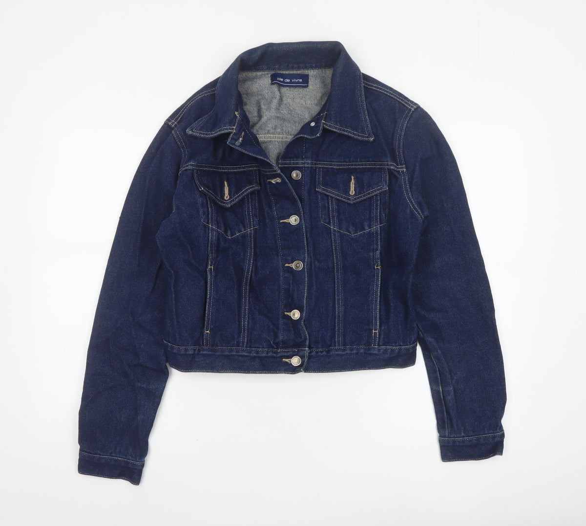 Joie de Vivre Women’s Blue Denim Jacket Size 16 Button Front
