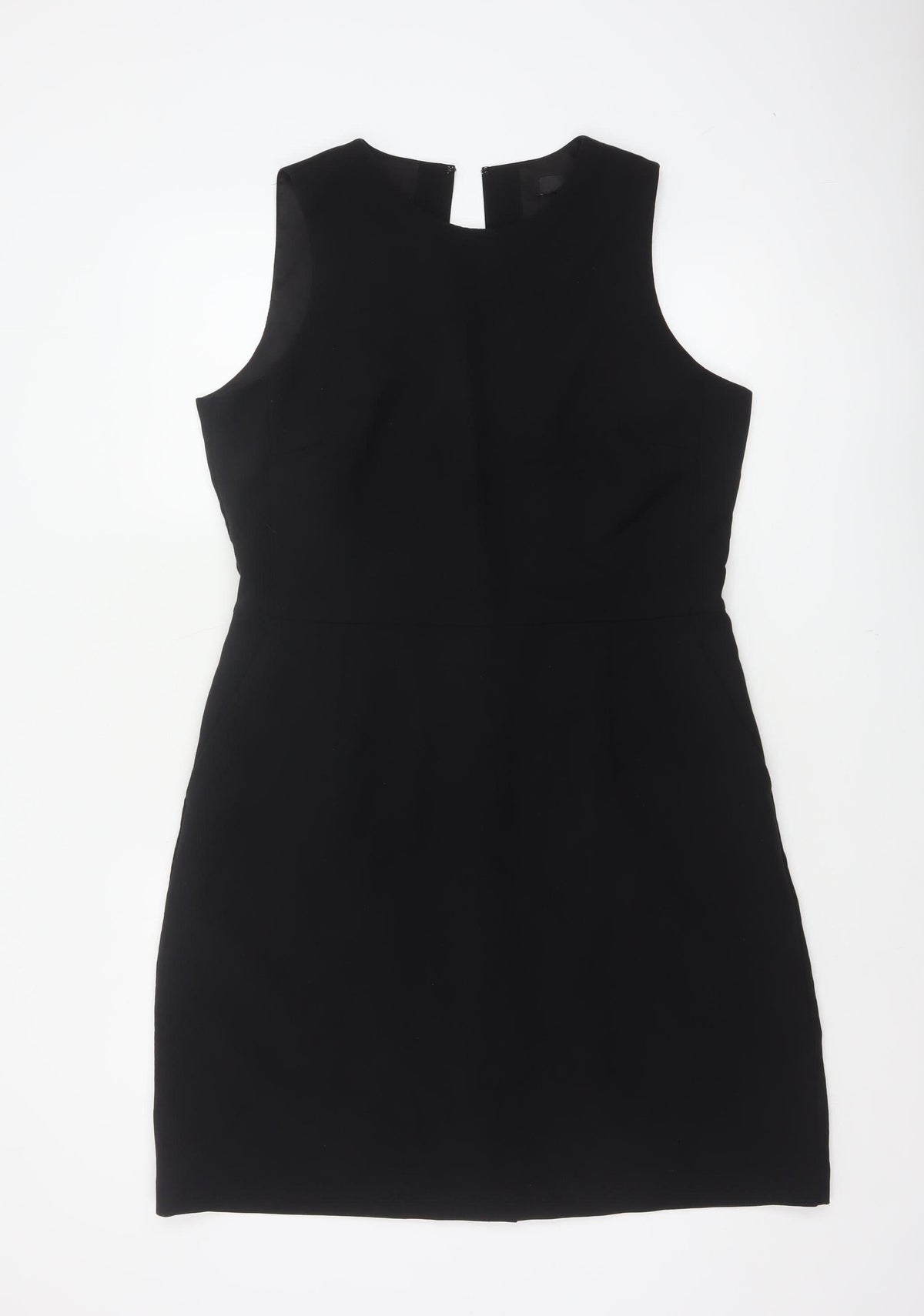 Next Women Black UK 16 Sleeveless Pencil Sheath Work Dress