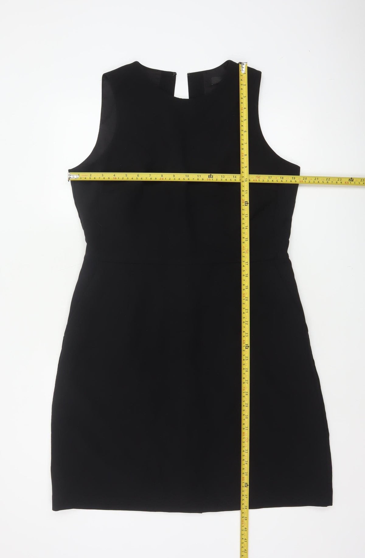Next Women Black UK 16 Sleeveless Pencil Sheath Work Dress