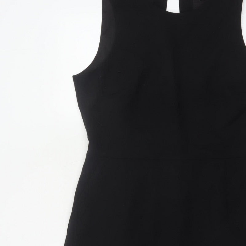 Next Women Black UK 16 Sleeveless Pencil Sheath Work Dress