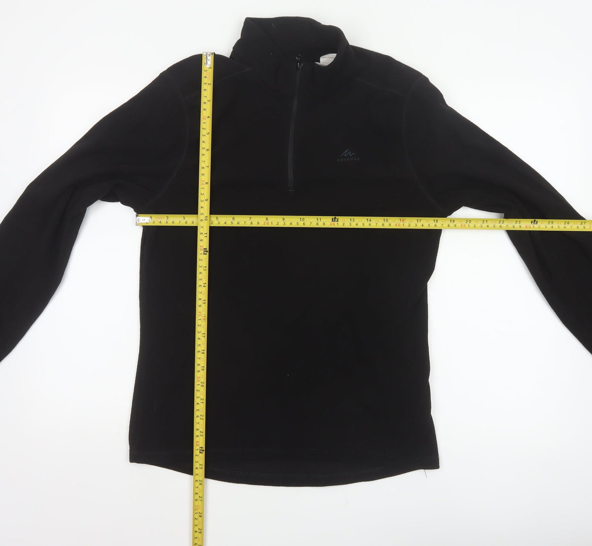 Quechua Women’s Black UK 10 Half Zip Fleece Pullover Sweatshirt