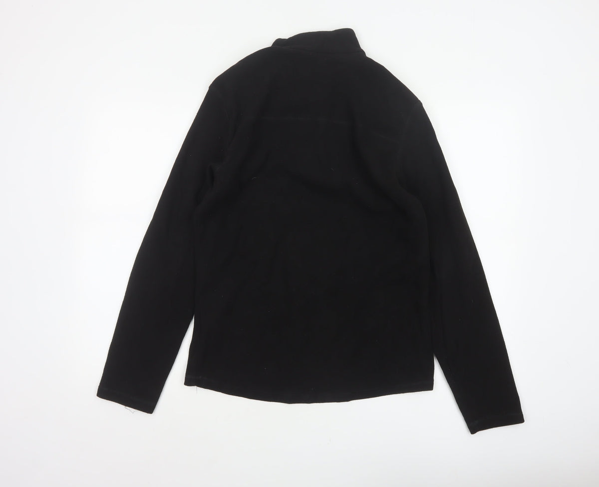 Quechua Women’s Black UK 10 Half Zip Fleece Pullover Sweatshirt