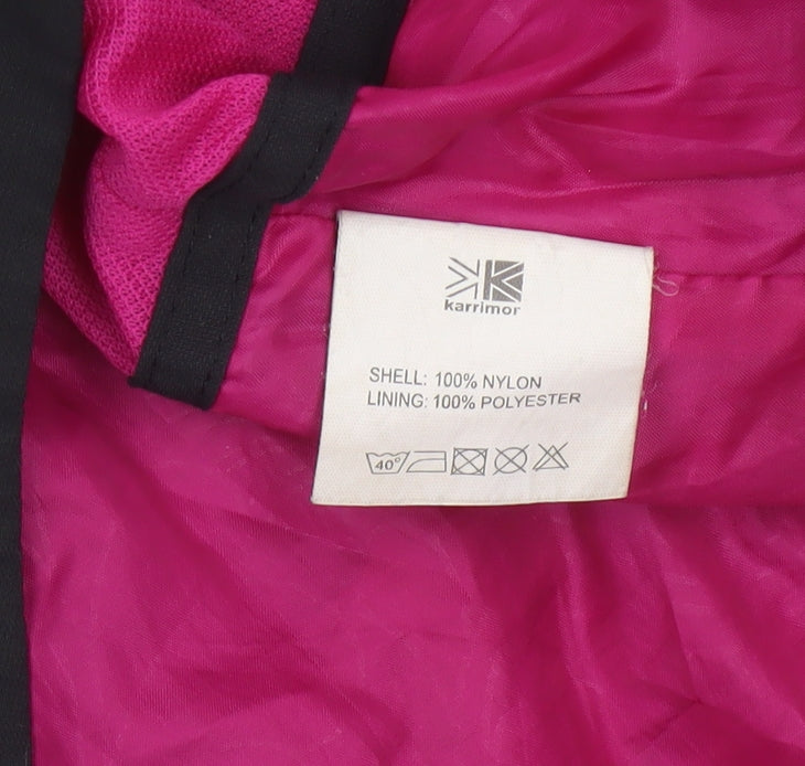 Karrimor Girls Black Pink 13 Years Hooded WeatherTite Ski Jacket