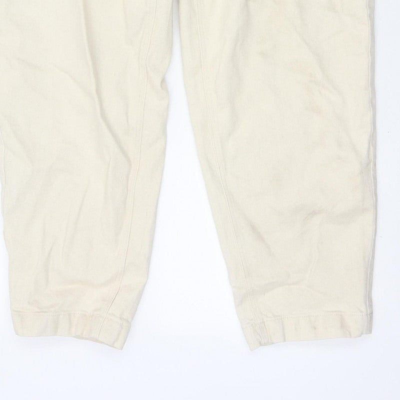 Per Una Women Ivory UK 16 Long High Rise Tapered Jeans