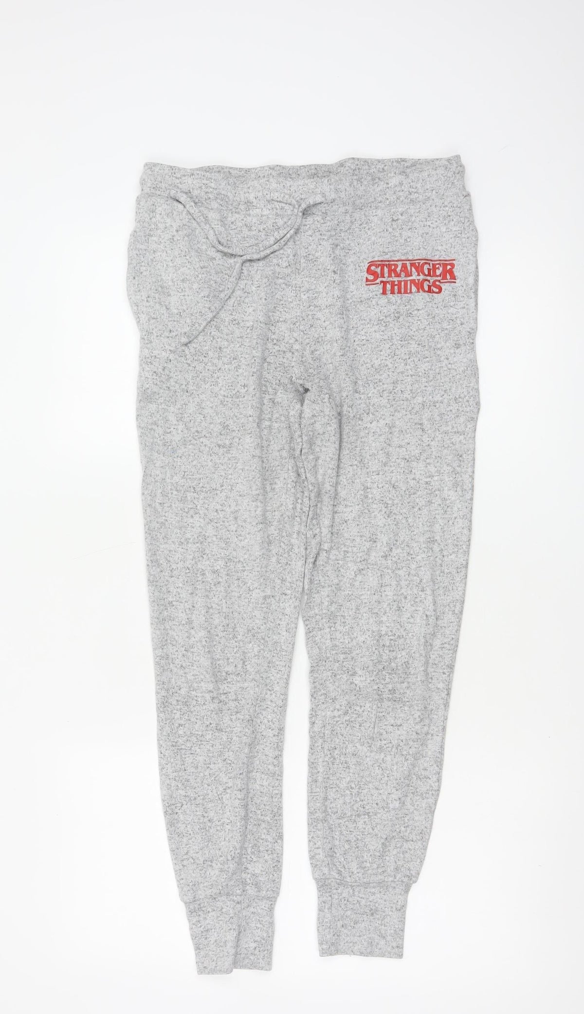 Stranger Things Women’s Grey Jogger Sweatpants UK 10-12 TV Logo