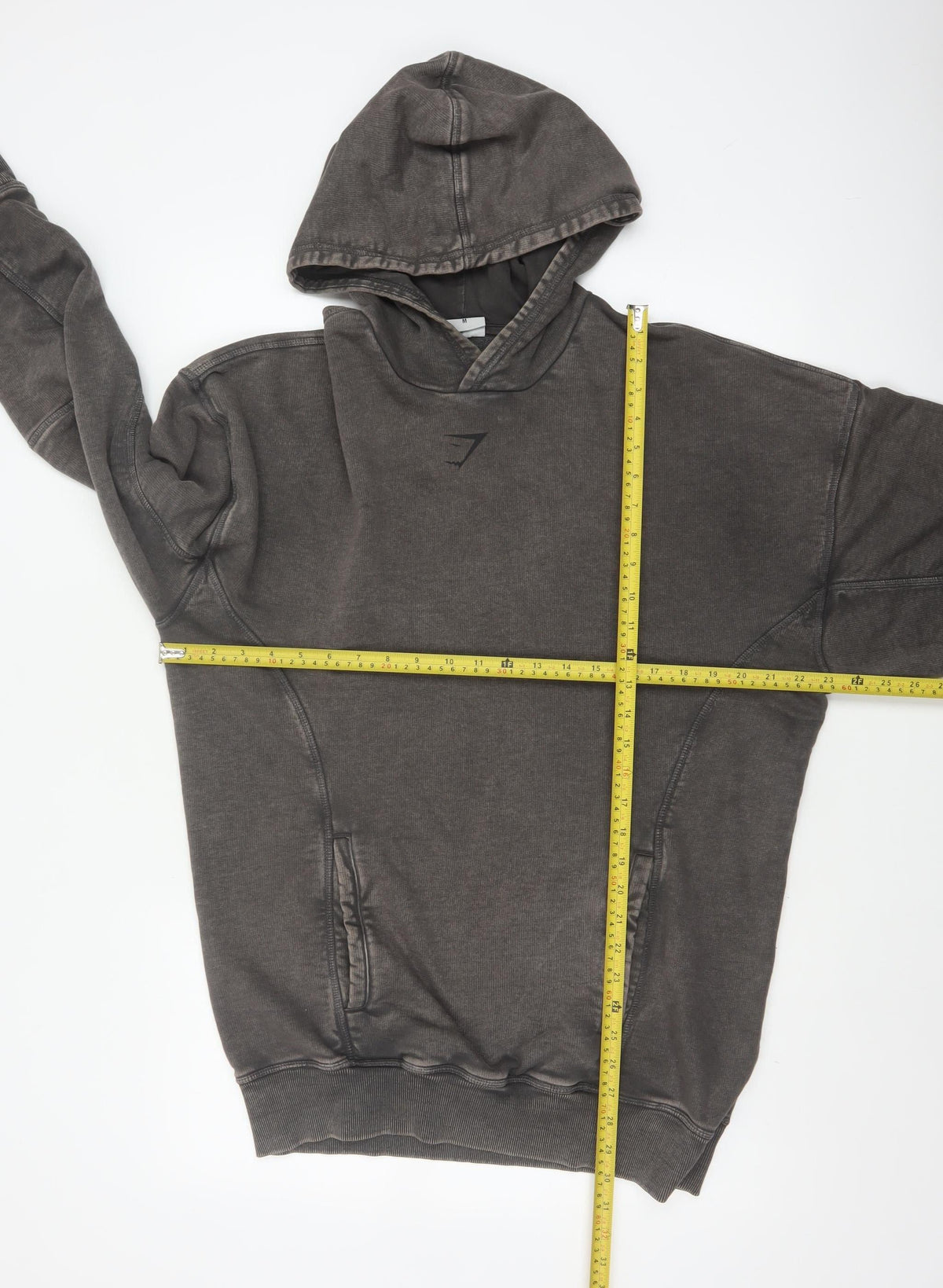 Gymshark Men’s Grey M Lifting Club Graphic Oversized Pullover Hoodie