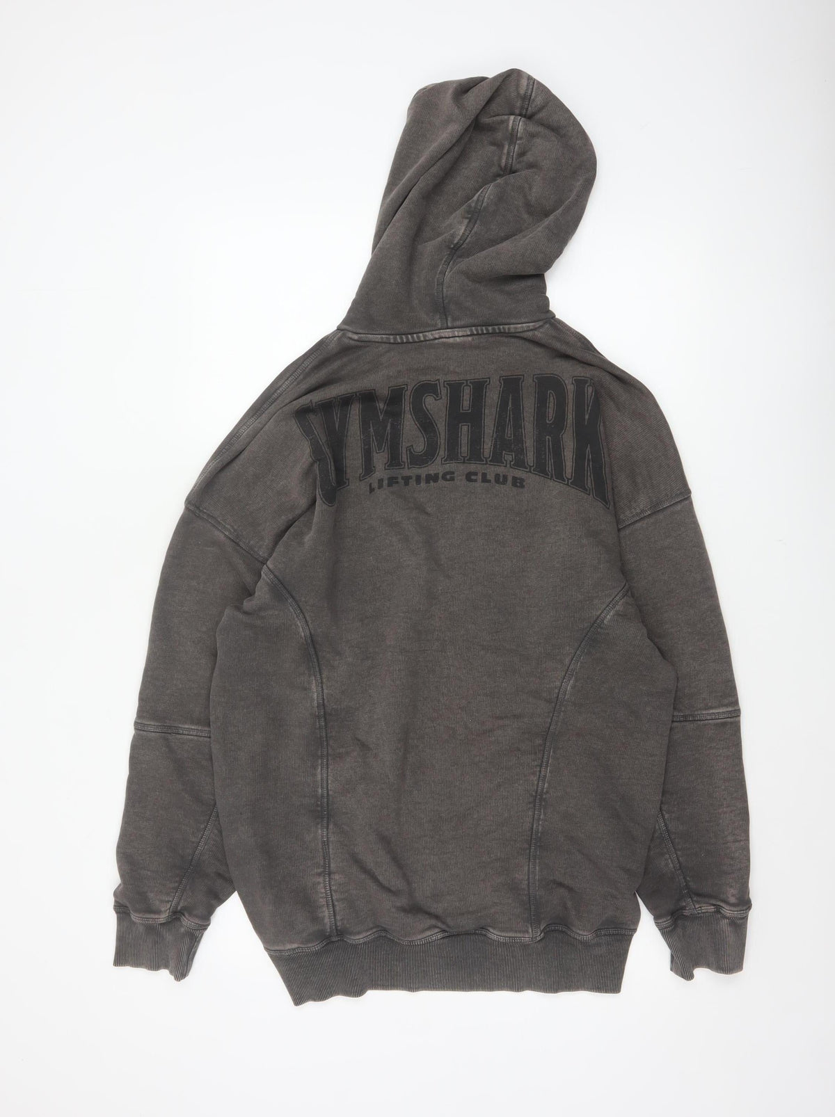 Gymshark Men’s Grey M Lifting Club Graphic Oversized Pullover Hoodie