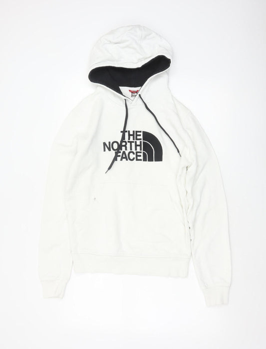 The North Face Men's White XS Pullover Logo Cotton Hoodie