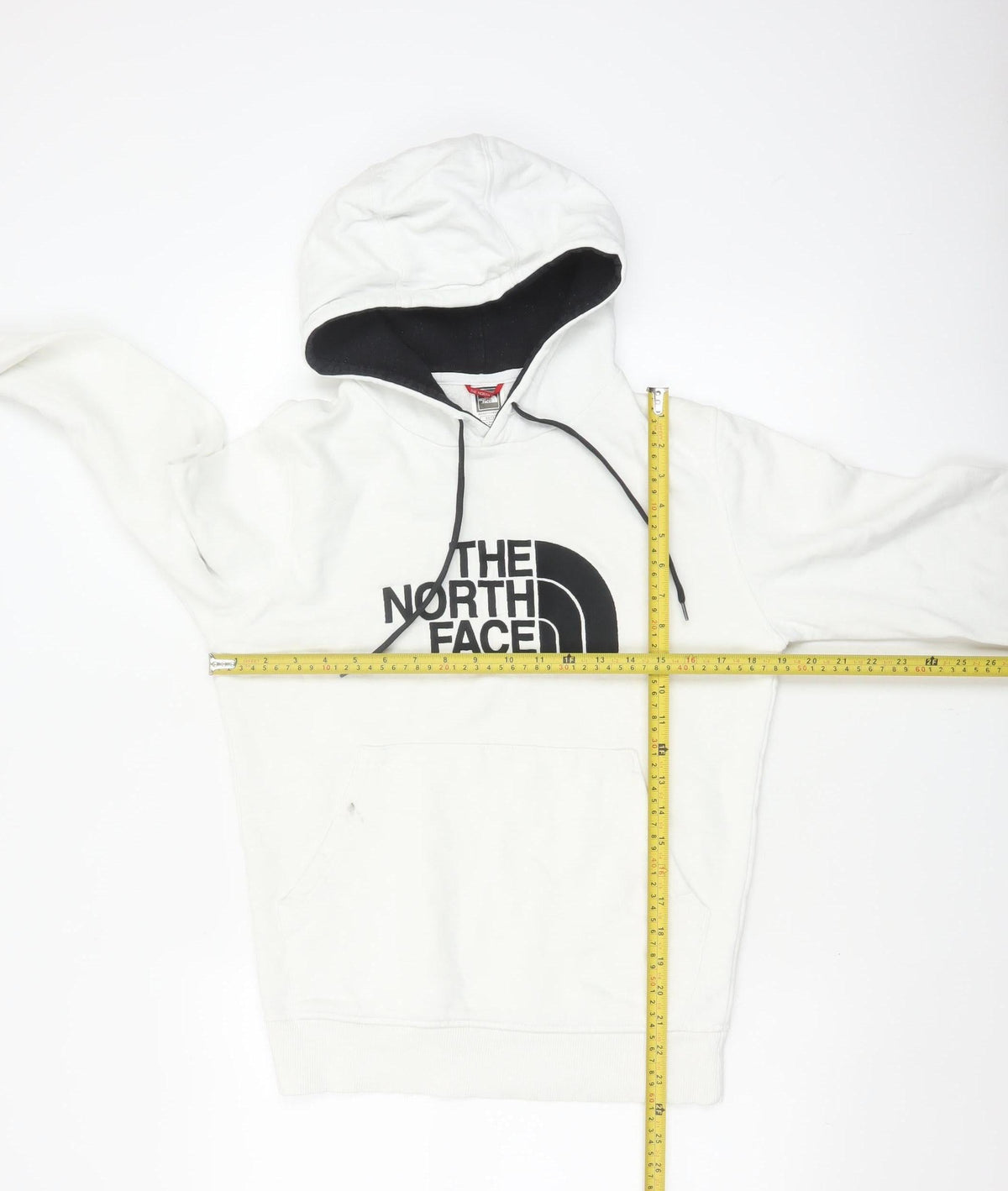 The North Face Men's White XS Pullover Logo Cotton Hoodie