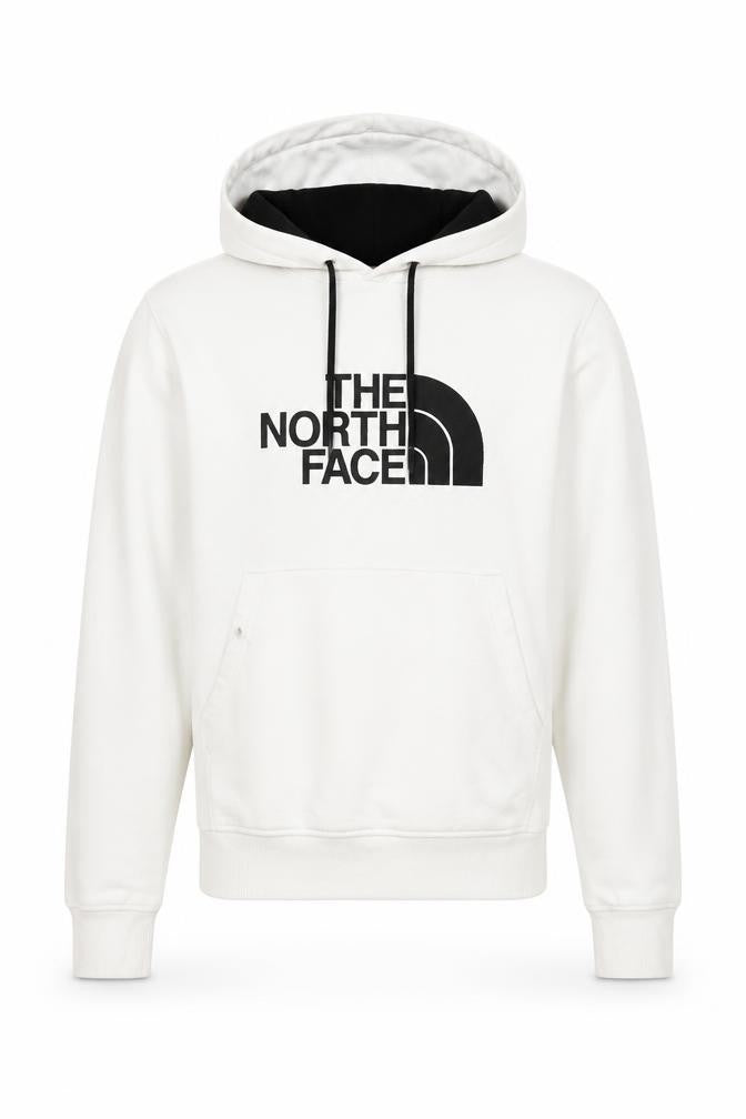 The North Face Men's White XS Pullover Logo Cotton Hoodie
