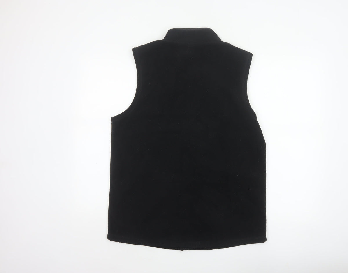Cotton Traders Men’s Black M Basic Fleece Zip Bodywarmer Waistcoat