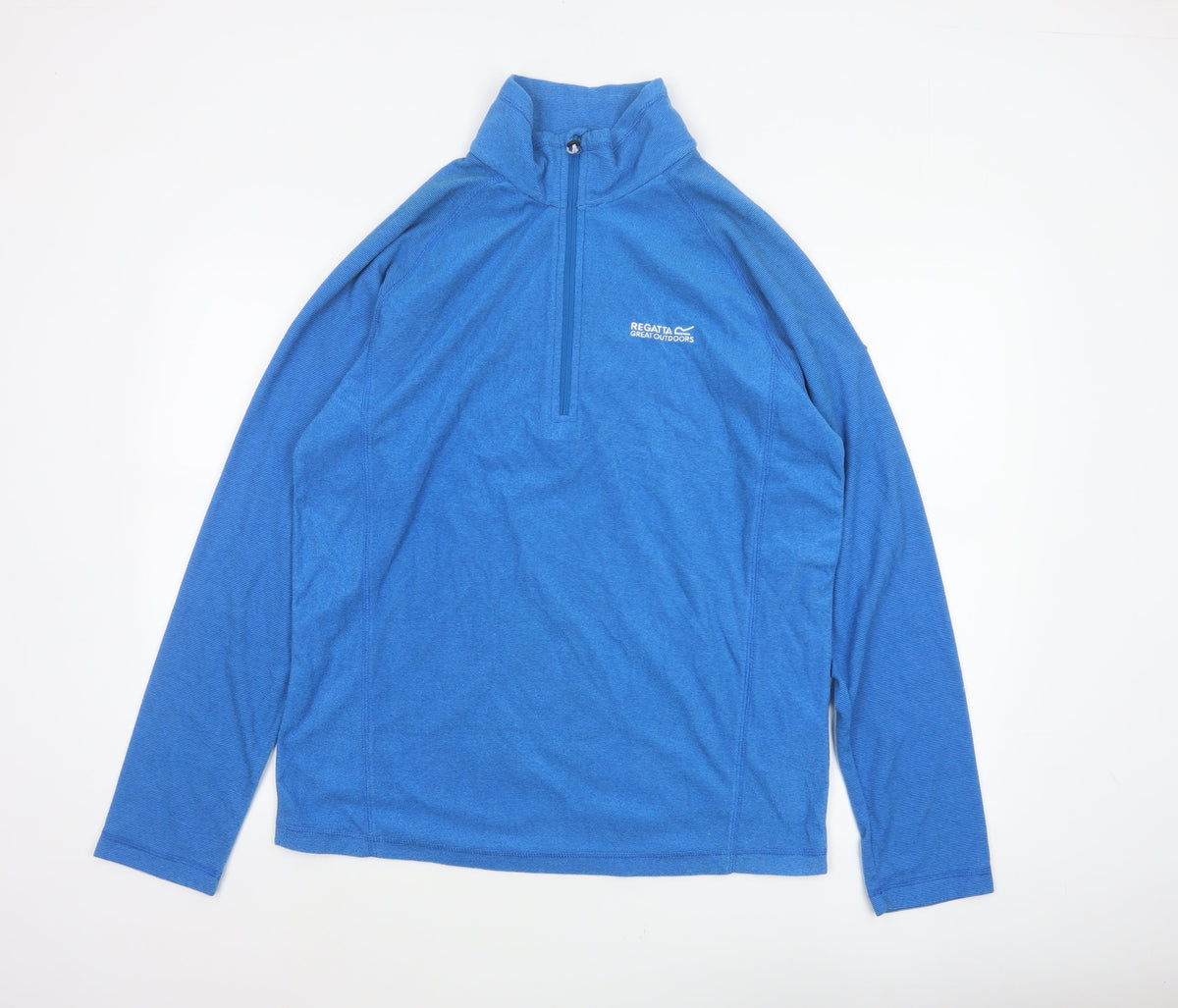 Regatta Men’s Blue L 1/4 Zip Fleece Outdoor Sweatshirt