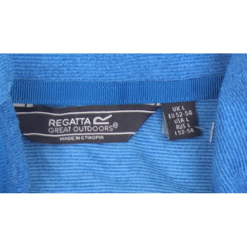 Regatta Men’s Blue L 1/4 Zip Fleece Outdoor Sweatshirt
