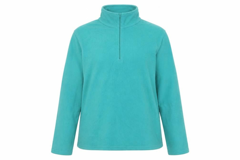 Mountain Warehouse Women Green L Fleece 1/2 Zip Pullover Sweatshirt