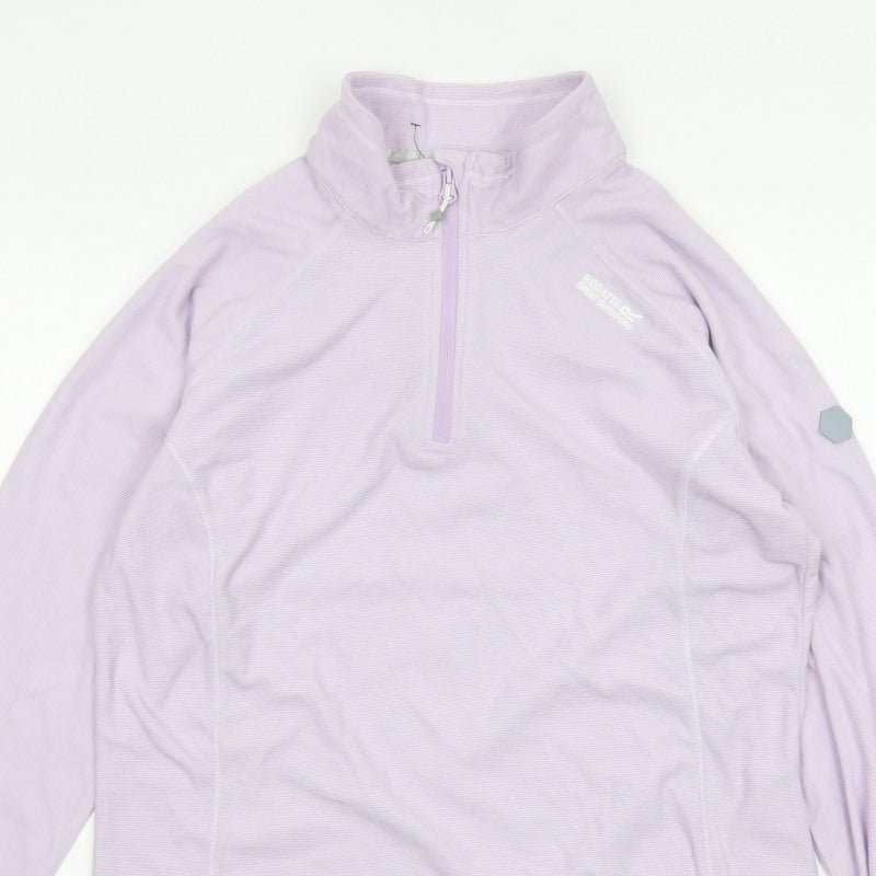 Regatta Women’s Pink UK 14 1/4 Zip High Neck Pullover Sweatshirt
