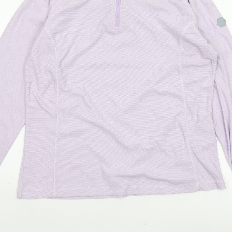 Regatta Women’s Pink UK 14 1/4 Zip High Neck Pullover Sweatshirt