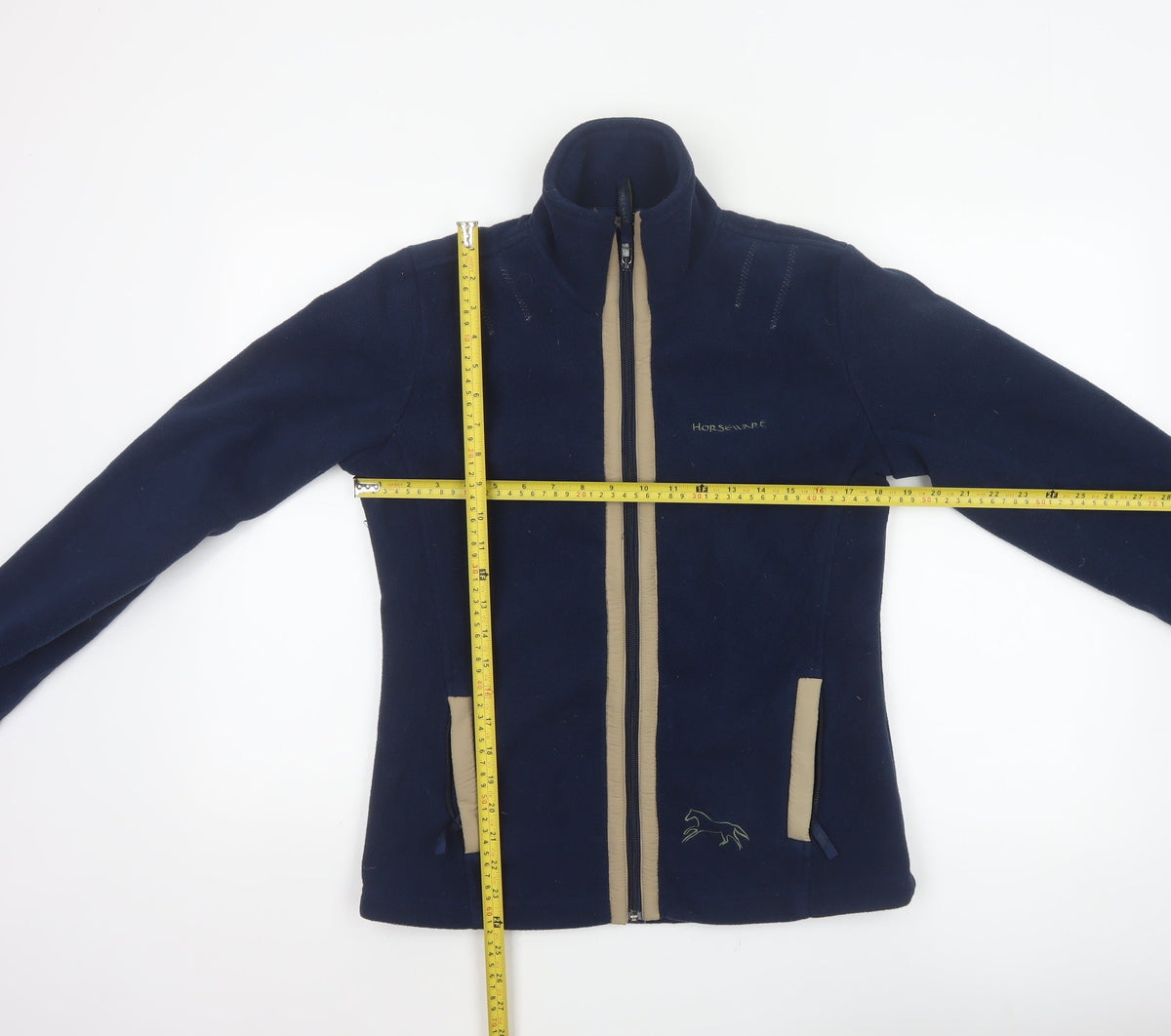 Horseware Women’s Blue Fleece Jacket Size S UK 10/12 Full Zip