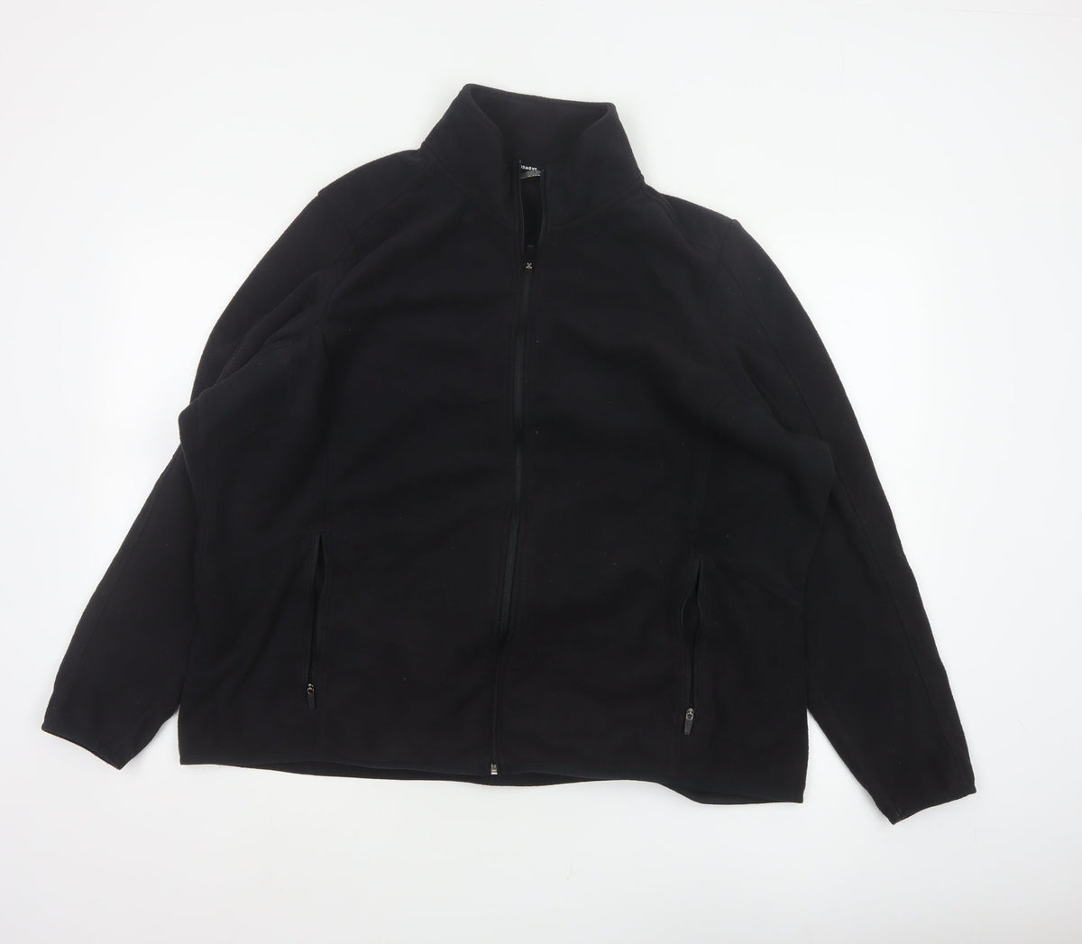 Marks and Spencer Women Black UK 24 Basic Fleece Full Zip Jacket