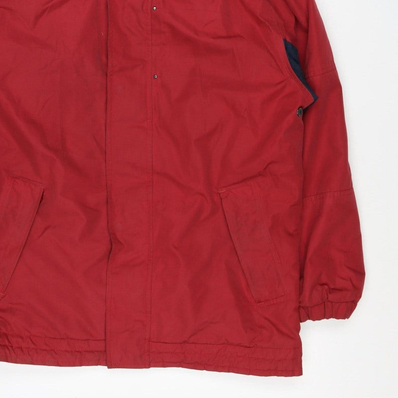 Hawkshead Men’s Red Navy L Hooded Anorak Outdoor Jacket