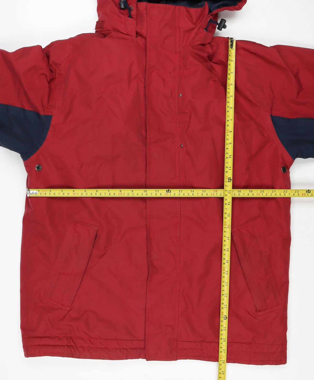 Hawkshead Men’s Red Navy L Hooded Anorak Outdoor Jacket