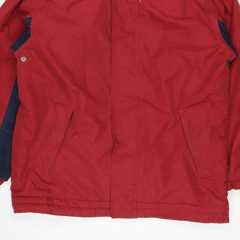Hawkshead Men’s Red Navy L Hooded Anorak Outdoor Jacket