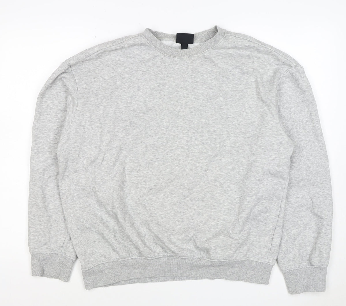 H&M Men Grey Size M Pullover Crew Neck Fleece Sweatshirt