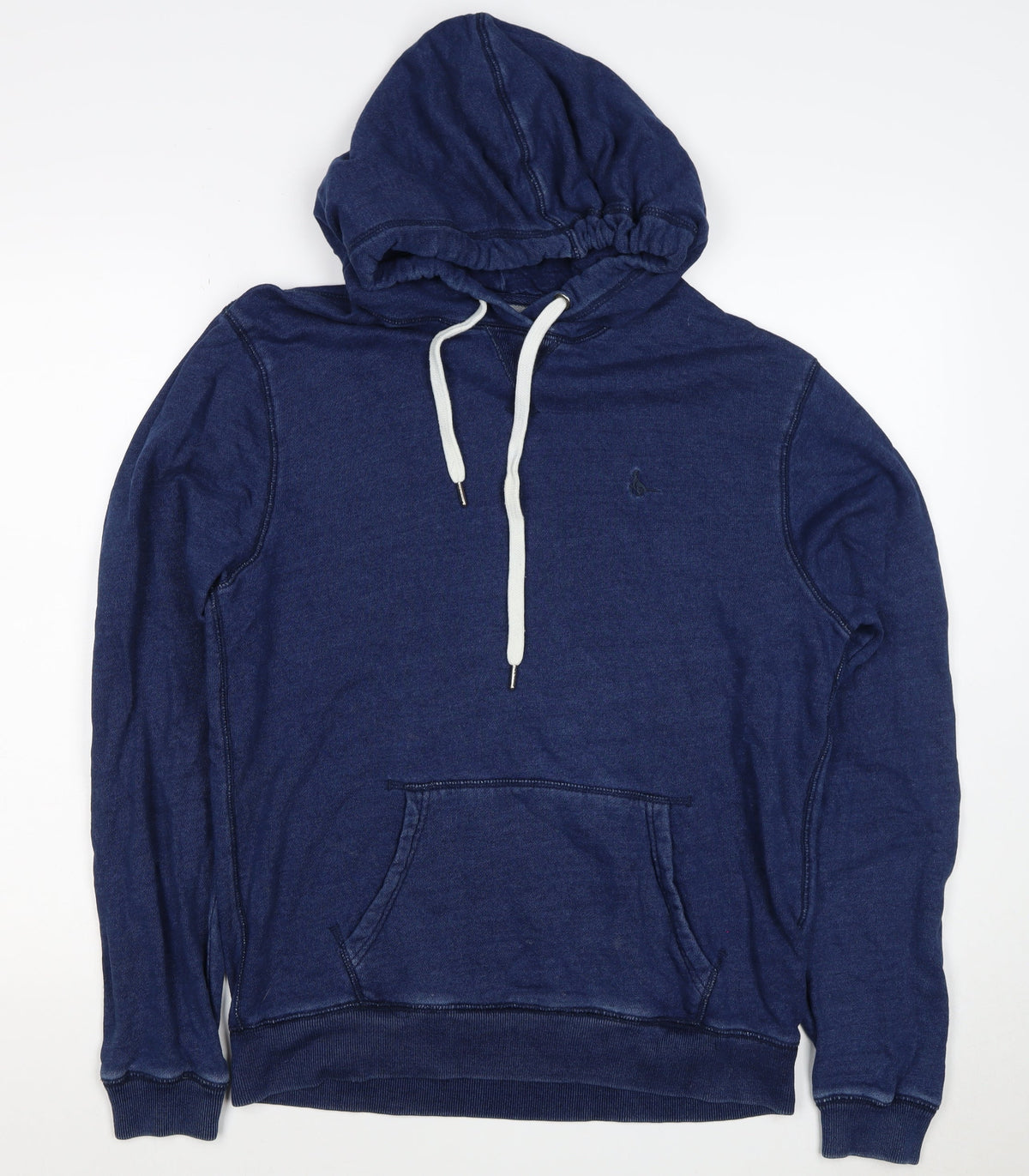 Jack Wills Men's Blue Small Classic Fit Pullover Hoodie Logo