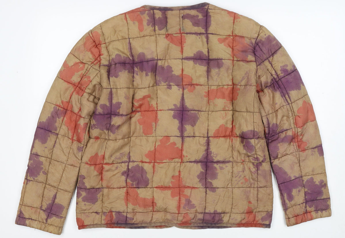 Urban Outfitters Women Multicoloured S Quilted Silk Puffer Jacket