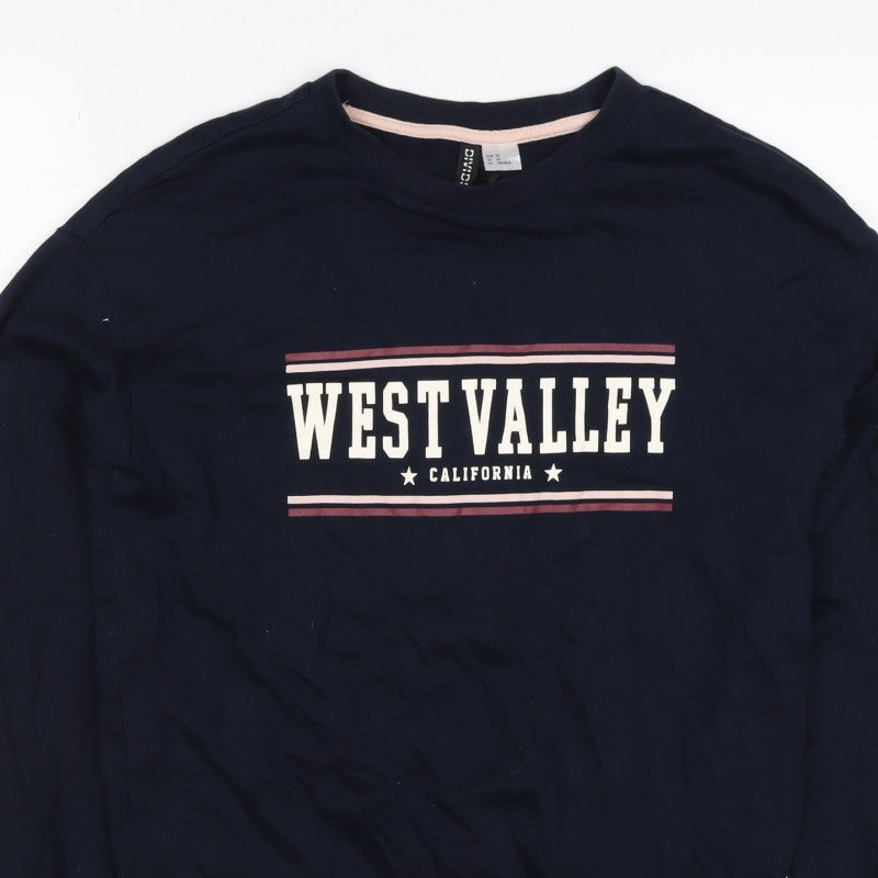 H&M Divided Women’s Blue XS West Valley California Graphic Sweatshirt