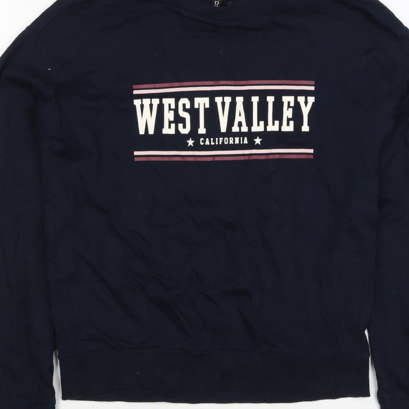 H&M Divided Women’s Blue XS West Valley California Graphic Sweatshirt