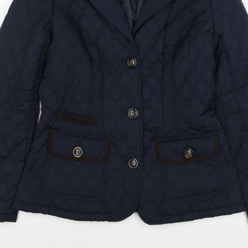 Rocha John Rocha Women’s Blue Size 10 Quilted Padded Jacket