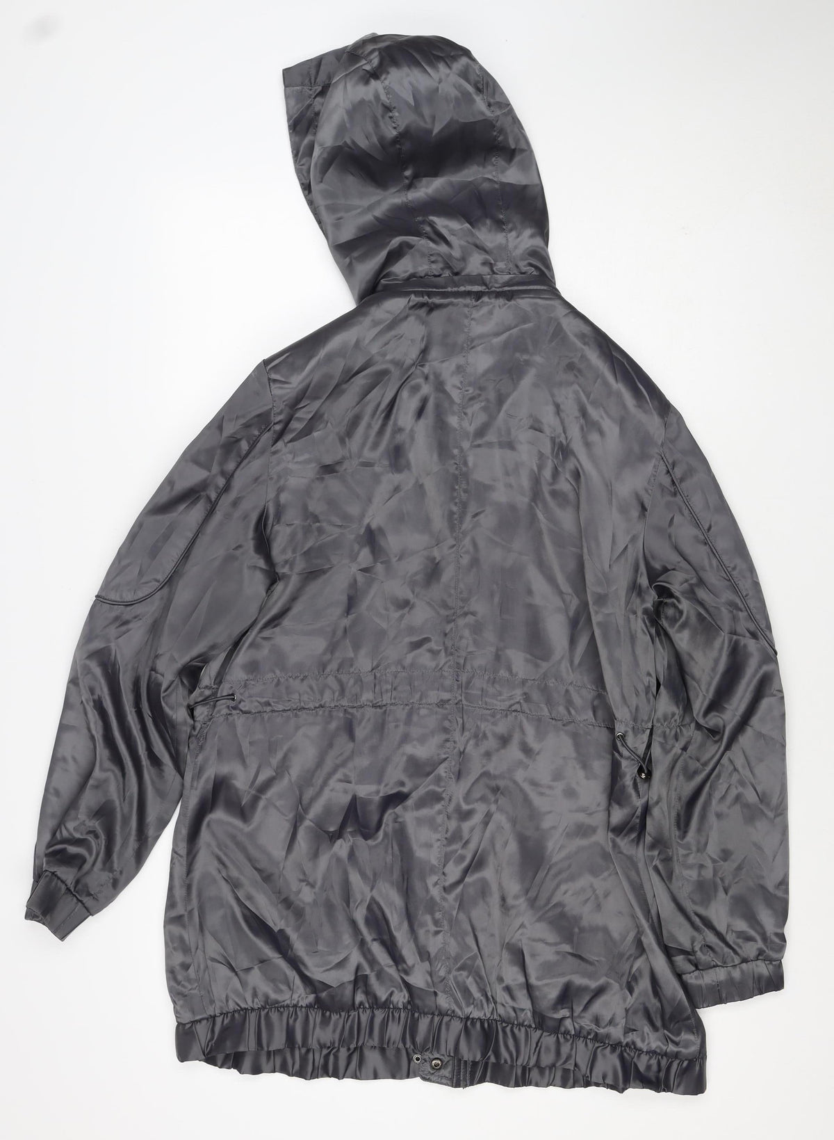 No.1 by OX Women’s Grey Size 16 Long Hooded Parka Coat