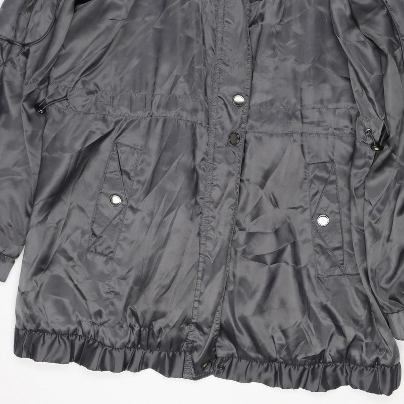 No.1 by OX Women’s Grey Size 16 Long Hooded Parka Coat