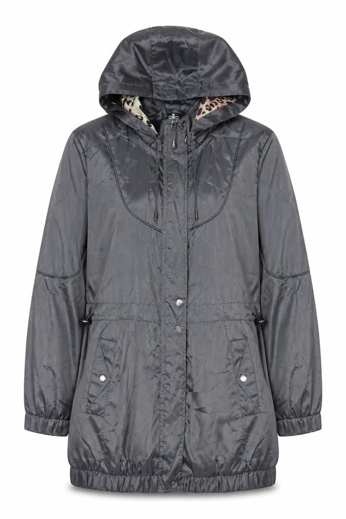 No.1 by OX Women’s Grey Size 16 Long Hooded Parka Coat